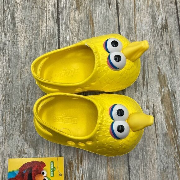 Baby Infant Sesame Street Big Bird Clogs Shoes Size 3 - Picture 2 of 9